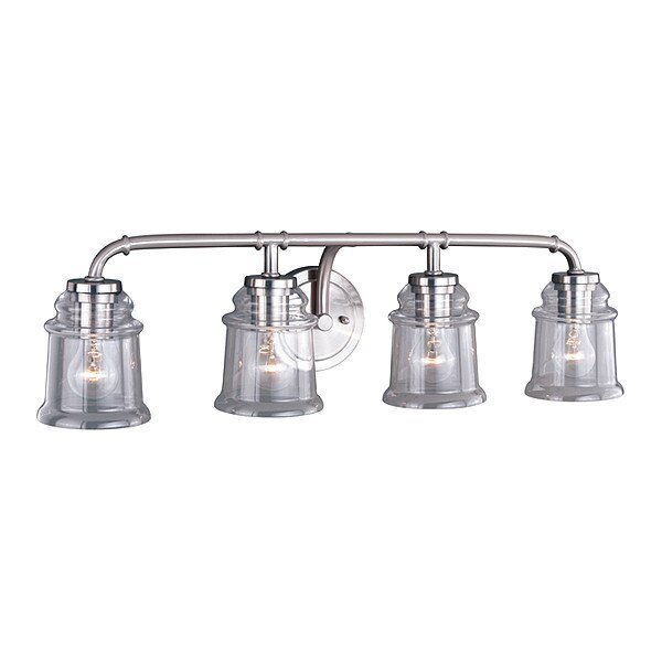 Toledo 4L Vanity Satin Nickel, Vaxcel, Mfr#: W0242