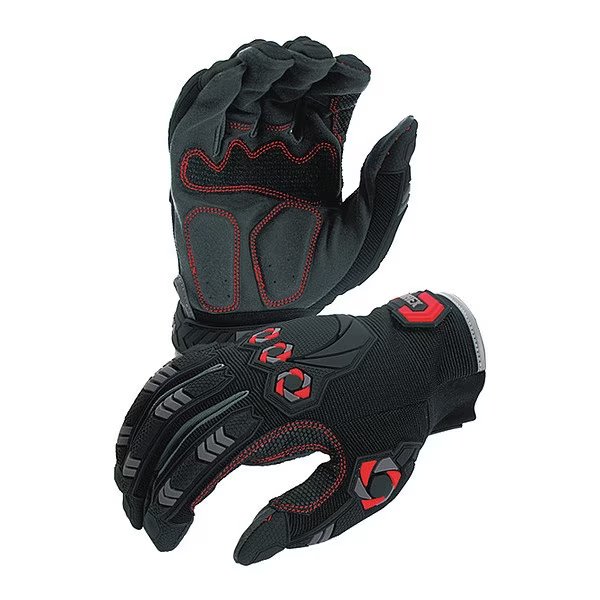 Mechanics Gloves, M, Black/Red, Azusa Safety, Mfr#: KX05
