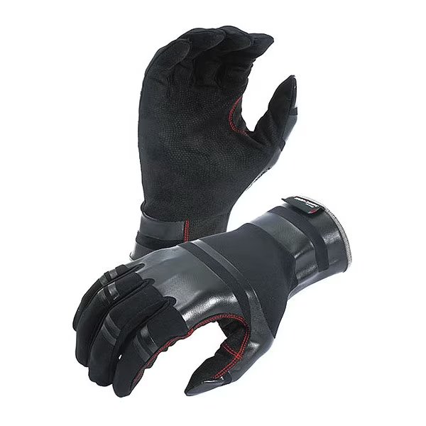 Mechanics Gloves, S, Black/Red, Azusa Safety, Mfr#: KX01A