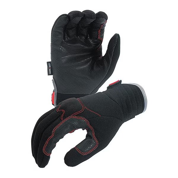 Mechanics Gloves, M, Black/Red, Azusa Safety, Mfr#: KX02A
