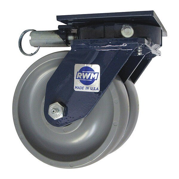 Dual Wheel Kingpinless Caster, Nyln, 6", Rwm, Mfr#: 2-75-GTB-0620-S-SL