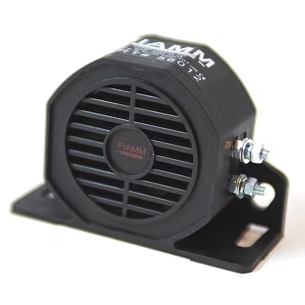 Back Up Alarm, 107dB, 2-3/4" H, Fiamm, Mfr#: 56012