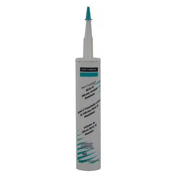 HVAC/R Sealant, 10.3 oz, Cartridge, Aluminum Gray, RTV Silicone Base, Dow, Mfr#: 4045031