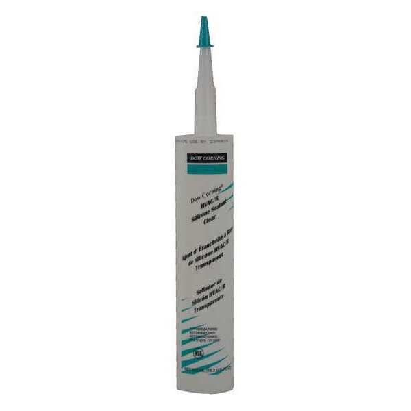 HVAC/R Sealant, 10.3 oz, Cartridge, Clear, RTV Silicone Base, Dow, Mfr#: 4045032