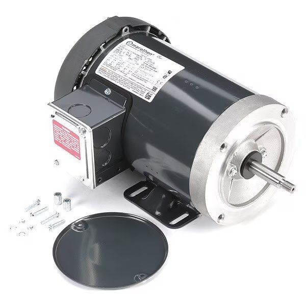Jet Pump Motor, 3-Phase, 1-1/2 HP, 4.0/2.0A, Marathon Motors, Mfr#: 056T34F99018