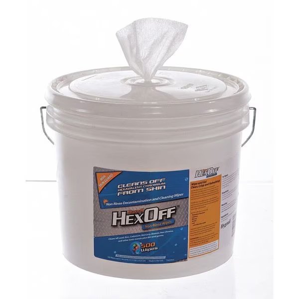 Heavy Metal Removing Wipes, Bucket, PK2, Hygenall Hexoff, Mfr#: HX902NRTB