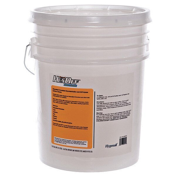 Cleaner, 5 gal. Pail, Citrus, Hygenall Hexoff, Mfr#: HXLS9005G