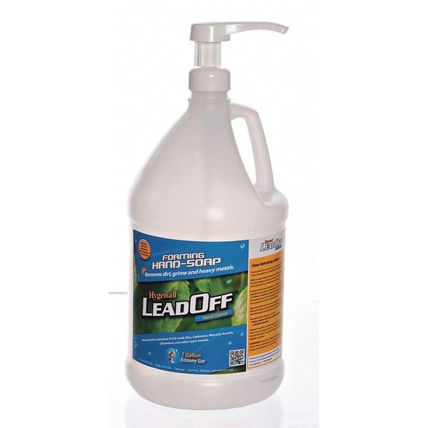 1 gal. Foam Hand Soap Pump Bottle, PK 4, Hygenall Leadoff, Mfr#: FHW8001G