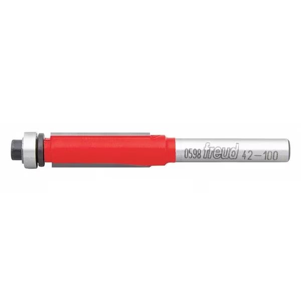 Flush Trim Router Bit, 3/8" Cutting Dia., Freud, Mfr#: 42-100