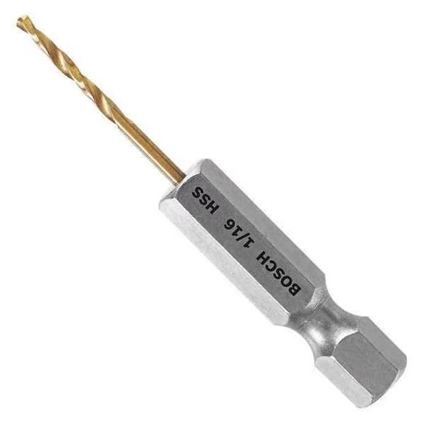 Impact Drill Bit, 1/16" Size, 1-7/8" L, Bosch, Mfr#: TI2131IM