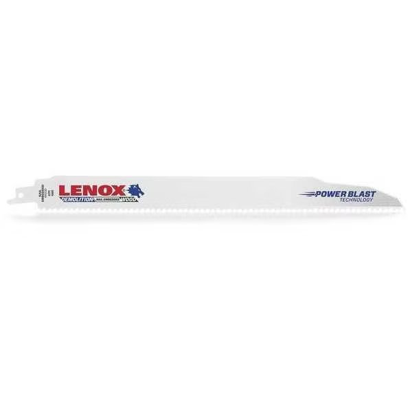12" L x Demolition Cutting Reciprocating Saw Blade, Lenox, Mfr#: 20485B106R