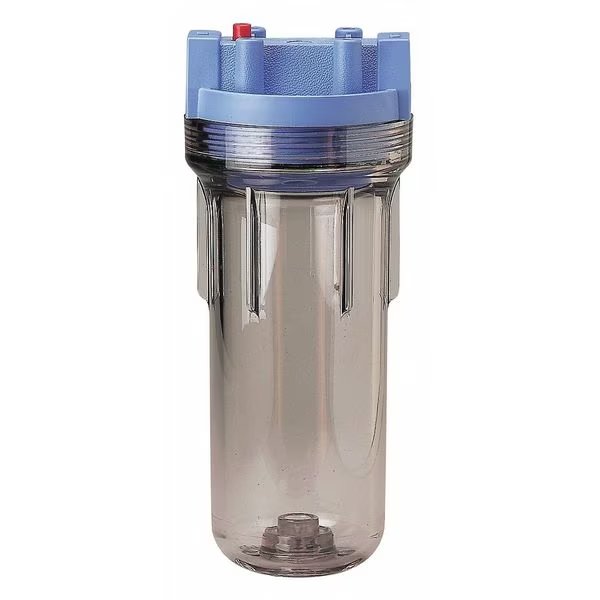 Filter Housing, 12-5/8" H, 5-1/4" W, Clear, Pentair/Pentek, Mfr#: 150071-75