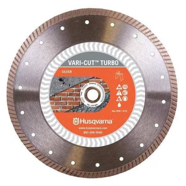 Diamond Saw Blade, Demolition, 4-1/2" dia., Husqvarna, Mfr#: Vari-Cut Turbo 4.5