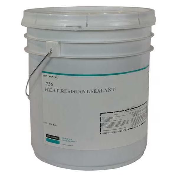 Multipurpose Heat Resident Sealant, 624 oz, Red, Temp Range -85 To 500 Degrees F, Dow, Mfr#: 3145824