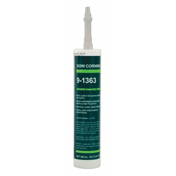 Sealant, 300 mL, Cartridge, White, RTV Silicone Base, Dow, Mfr#: 4001705