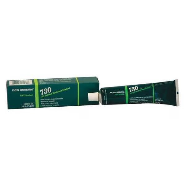 Solvent Resistant Sealant, 3 oz, Tube, White, FluoroSilicone Elastomer Base, Dow, Mfr#: 4097353