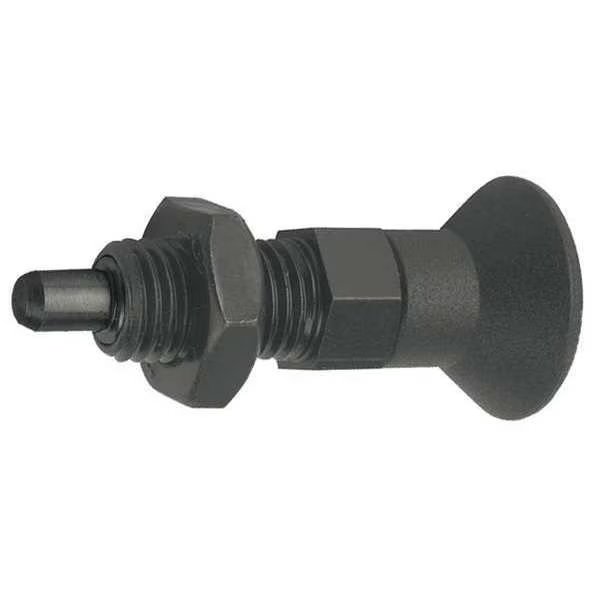 Indexing Plunger, Size: 1, D1= M10X1, D=5, Style B, Non-Lockout W. Locknut, Pin Hardened, Kipp, Mfr#: K0630.22105