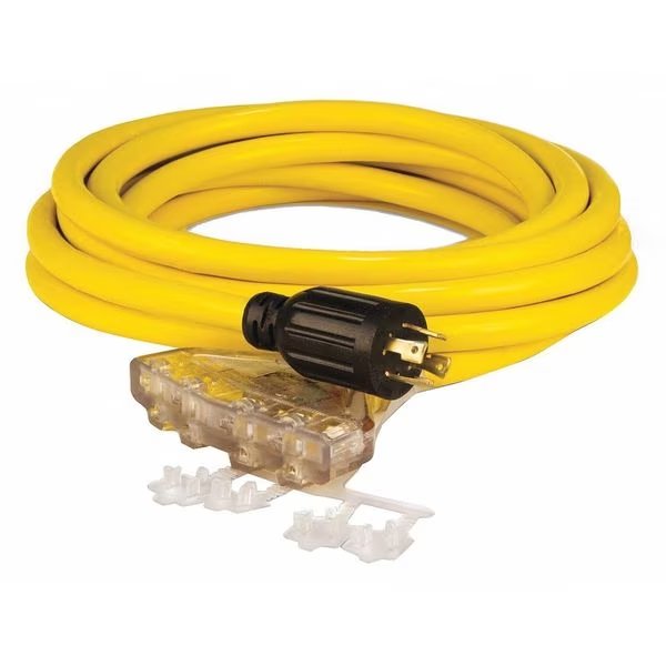 Generator Power Cord, Cord 25 ft., Plastic, Champion Power Equipment, Mfr#: 48036