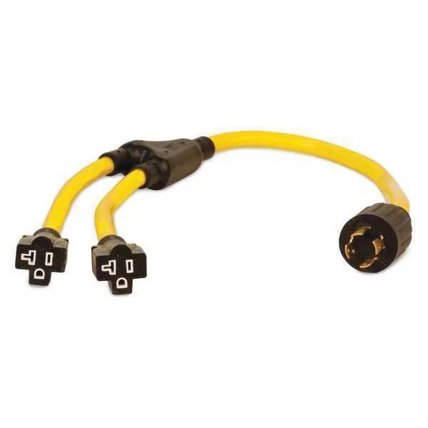 Generator Power Cord, Cord 3 ft., Plastic, Champion Power Equipment, Mfr#: 48035