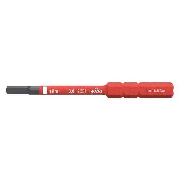 Screwdriver Blade, 1/8" Hex Shank Size, Wiha, Mfr#: 28332