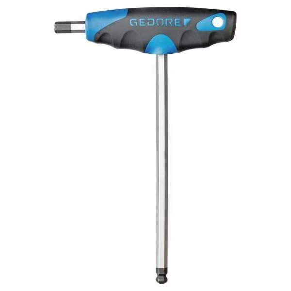 Metric Plain Ball Hex Key, 7 mm Tip Size, 8 25/64 in Long, 5 5/16 in Short, Gedore, Mfr#: DT 2142 7