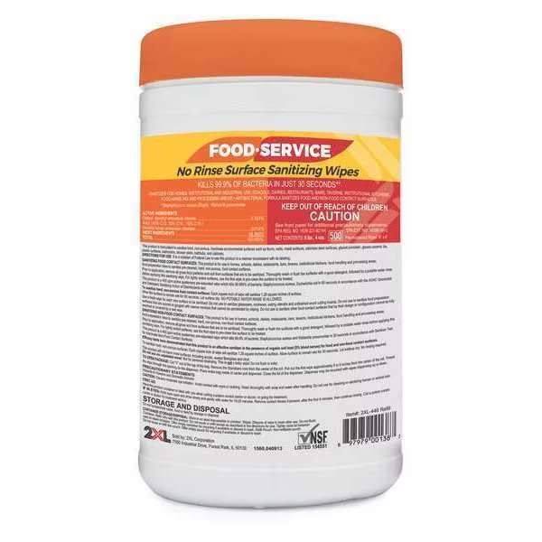 Canister, 100 Wipes, 10 in x 6 in, 2Xl, Mfr#: 2XL-447