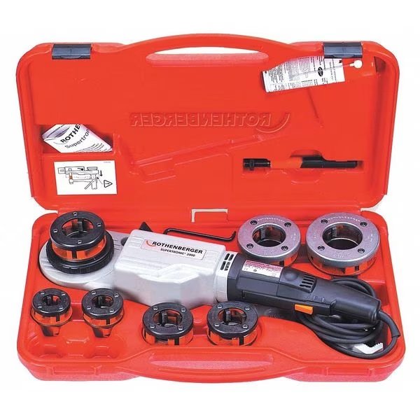 Pipe Threading and Cutting Machines, 1/2 in to 2 in, Rod: No Rod Bolt: No Bolt, Rothenberger, Mfr#: 71259L