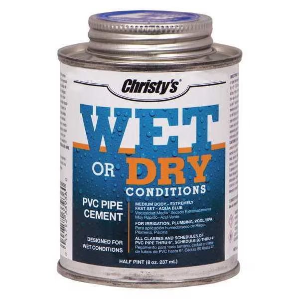 Pipe Cement, Aqua Blue, 8 oz., Christys, Mfr#: RH-WET-HP-24