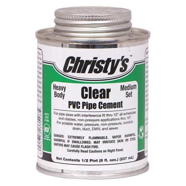 Pipe Cement, Clear, 8 oz., Christys, Mfr#: RH-HCLV-HP-24