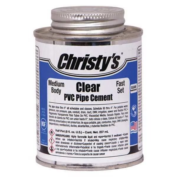 Pipe Cement, Clear, 8 oz., Christys, Mfr#: RH-MCLV-HP-24