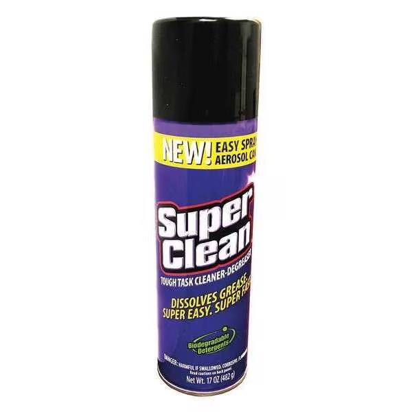 17 Oz. Cleaner-Degreaser Bottle, Clear, Aerosol, Superclean, Mfr#: 309017