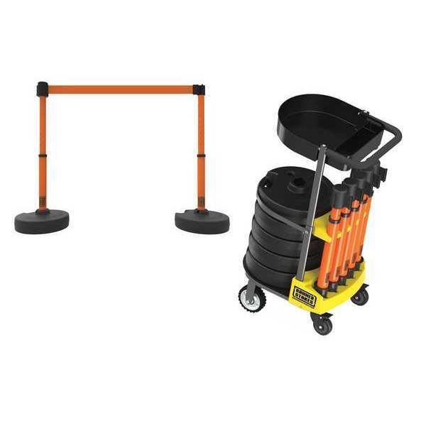 PLUS Cart Pkg w/Tray, Blank Orange Bannr, Banner Stakes, Mfr#: PL4000-OT