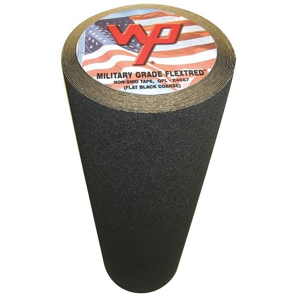 Antislip Tape, Polymer, Black, 24" W, Military Grade Flextred, Mfr#: MG24.2460.BLA