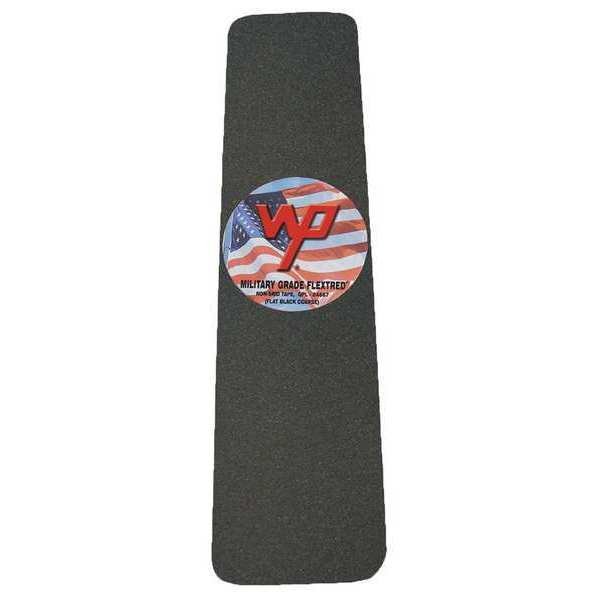 Antislip Tape, Polymer, Black, 6" W, PK50, Military Grade Flextred, Mfr#: MG24.0624.BLA