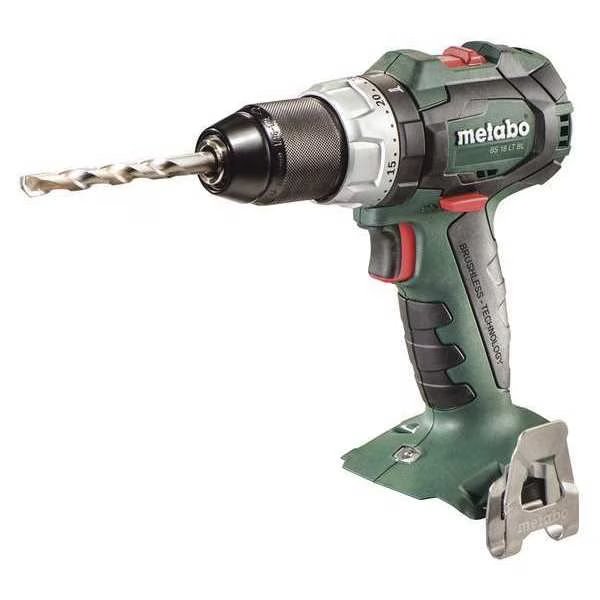 1/2 in, 18V DC Cordless Drill, Bare Tool, Metabo, Mfr#: BS 18 LT BL bare