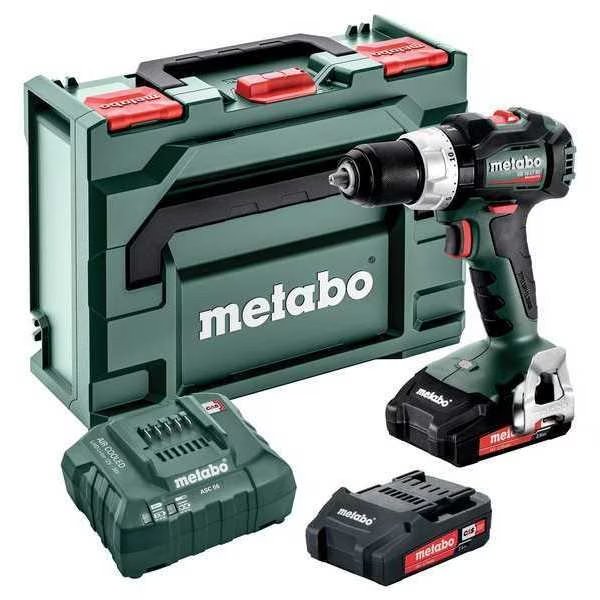 18.0 V Hammer Drill, Battery Included, 1/2 in Chuck, Metabo, Mfr#: SB 18 LT BL 2.0Ah