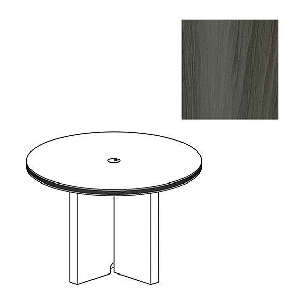 Round Aberdeen Top/Base 42" Round, Gray, 42 X 42 X 29.5, Wood Top, Grey, Mayline, Mfr#: ACTR42LGS