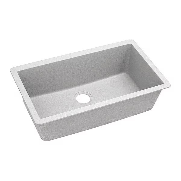 Sink, Undermount Mount, 0 Hole, White Finish, Elkay, Mfr#: ELGRU13322WH0