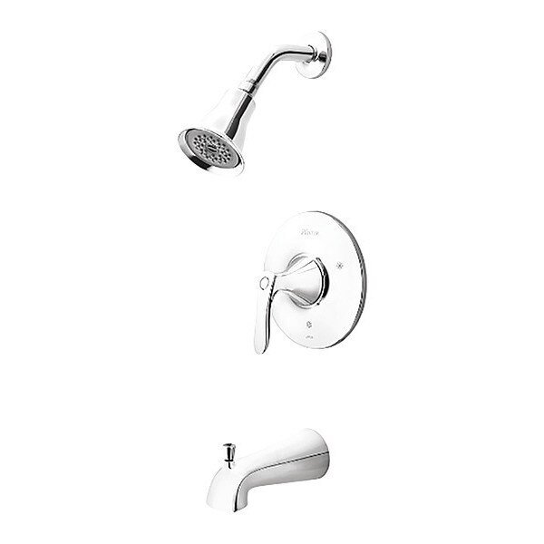 Tub/Shower Trim, 1-Handle, Polished Chrome, Pfister, Mfr#: LG89-8WRC
