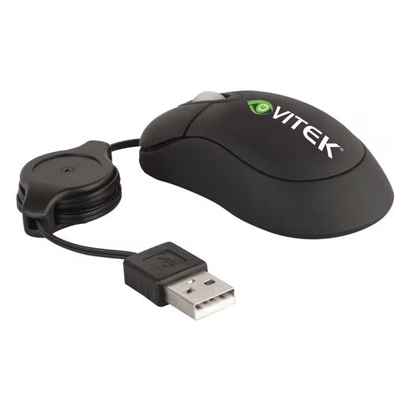 Mouse, Corded, Laser, Black, Vitek, Mfr#: VT-USB-MOUSE
