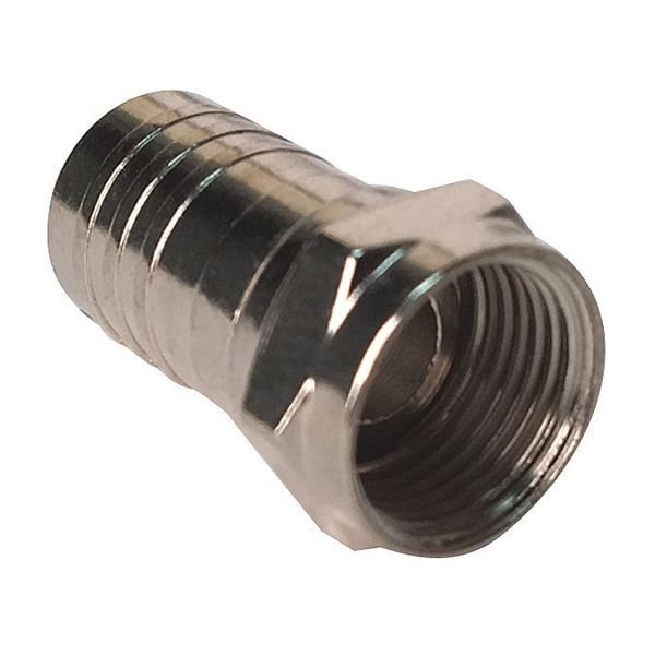 Crimp Connector, F Connection, PK10, Vitek, Mfr#: VT-F-CRMP-RG610