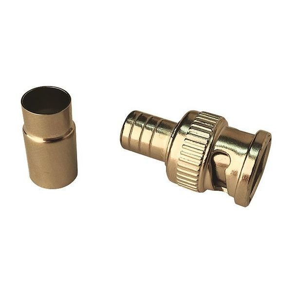 Coaxial Crimp Connector, BNC Male, PK10, Vitek, Mfr#: VT-BNC-MRG610
