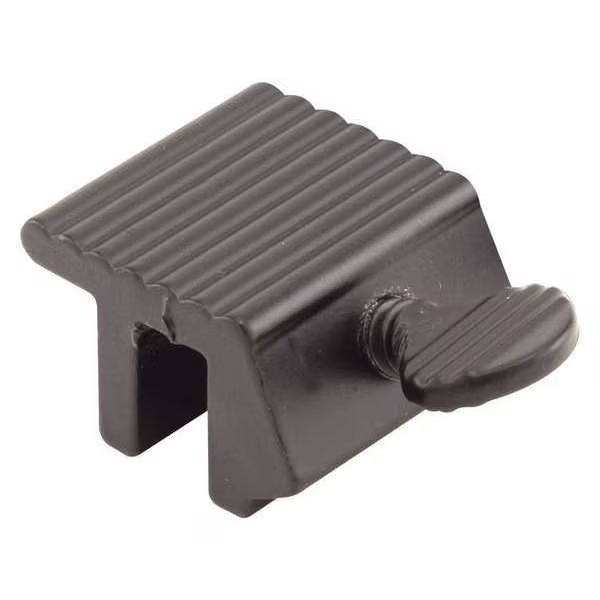 1/4 in., Extruded Aluminum, Classic Bronze Painted, Thumbscrew Window Lock (2 Pack), Primeline Tools, Mfr#: U 9801