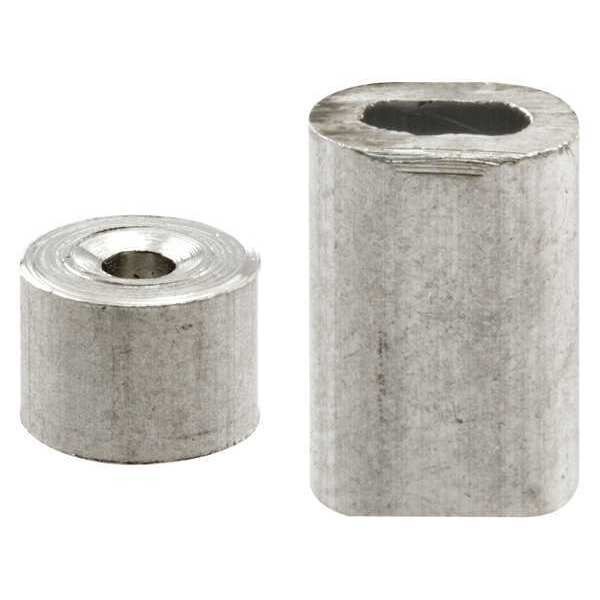 1/16 in. Aluminum Ferrules and Stops (2 Pack), Primeline Tools, Mfr#: GD 12149