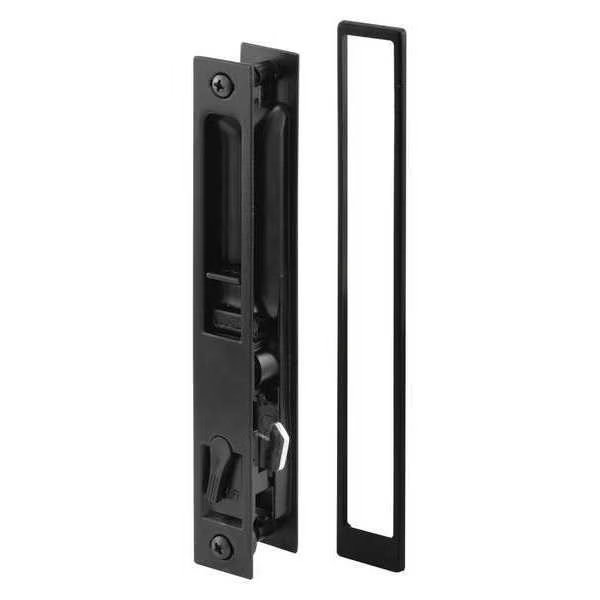 Diecast Black Finish, Flush Sliding Patio Door Handle, for Croft (Single Pack), Primeline Tools, Mfr#: C 1101