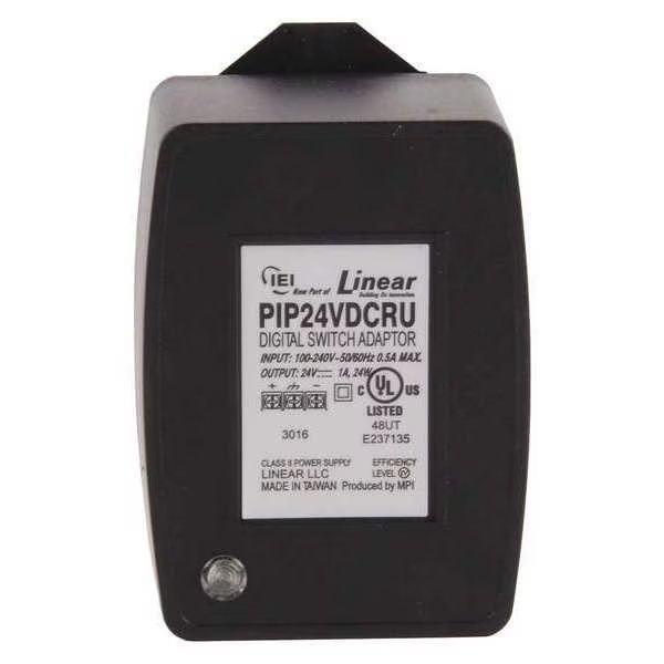 Plug-In Charger, Input Voltage 120VAC, Linear, Mfr#: PIP24VDC