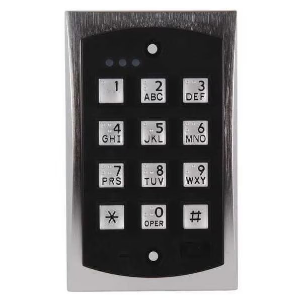 Access Control Keypad, 4-1/2" H, Linear, Mfr#: 2000EM