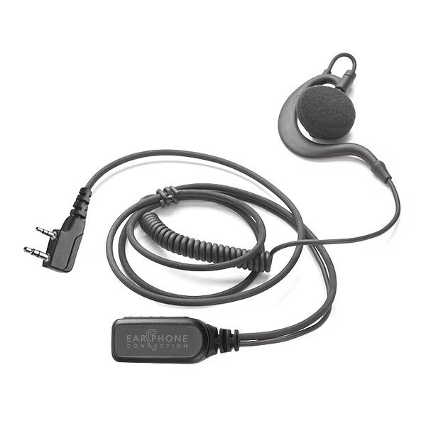 Light Duty Speaker Earhook Clip-On, Black, Earphone Connection, Mfr#: EP201