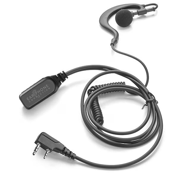 Earhook Lapel Microphone, Black, Earphone Connection, Mfr#: EP301