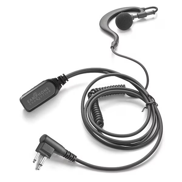 Earhook Lapel Microphone, Black, Earphone Connection, Mfr#: EP303